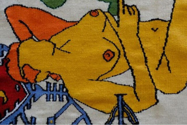 (details) Silvi Naçi with Dëshira Maja, Pa Titull (duke nxjerrë në hartë lirinë, me ullinj)/ Untitled (mapping freedom, with olives), 2024
